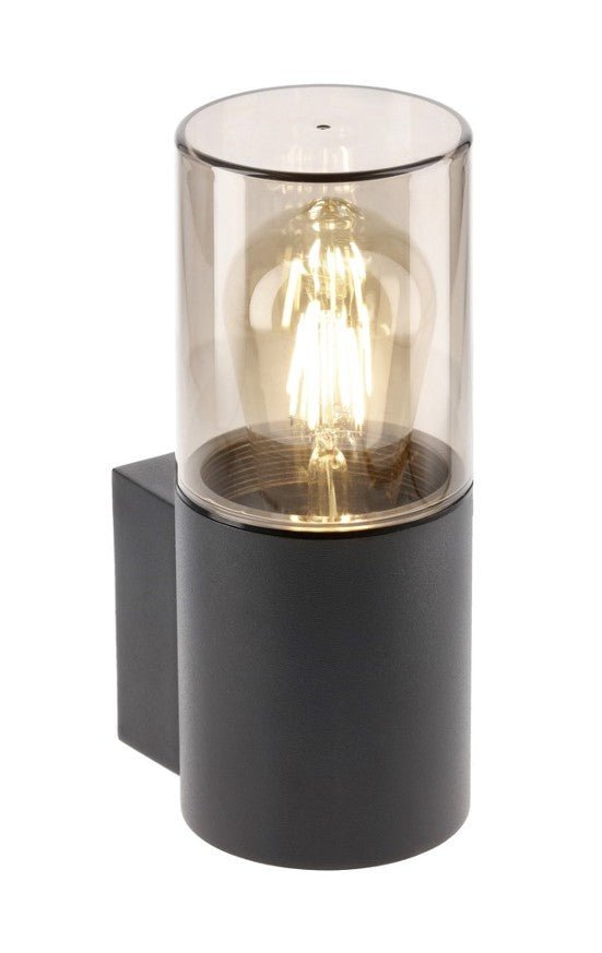 CGC BLUEBELL Black Outdoor Cylinder Wall Light