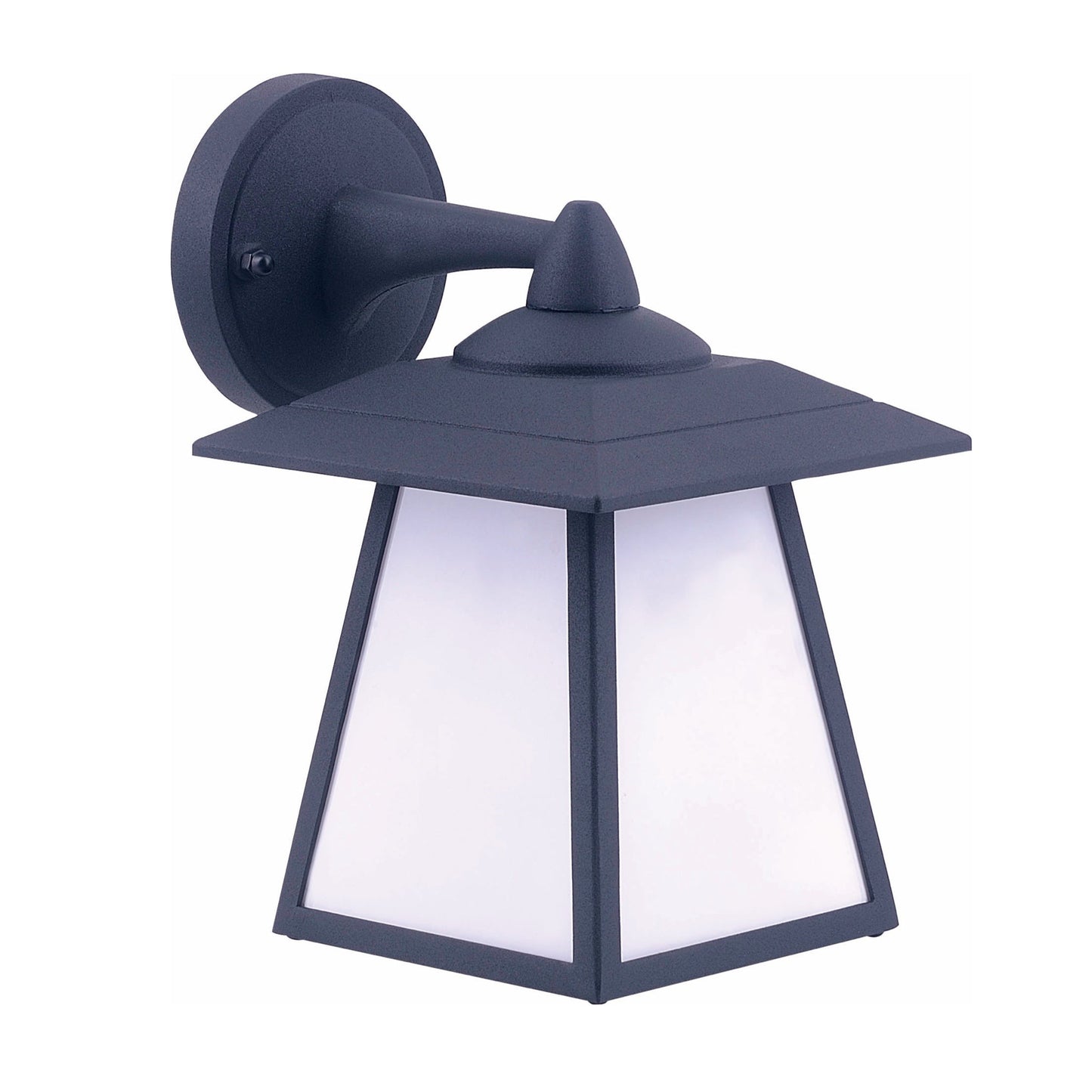 If you’re looking for a modern take on a traditional outdoor wall light, this black aluminium triangle wall light is perfect for adding style and protection for your home. This classic design with a contemporary twist, styled with a metal triangle shape and fitted with opal diffusers also contains an imposing black finish