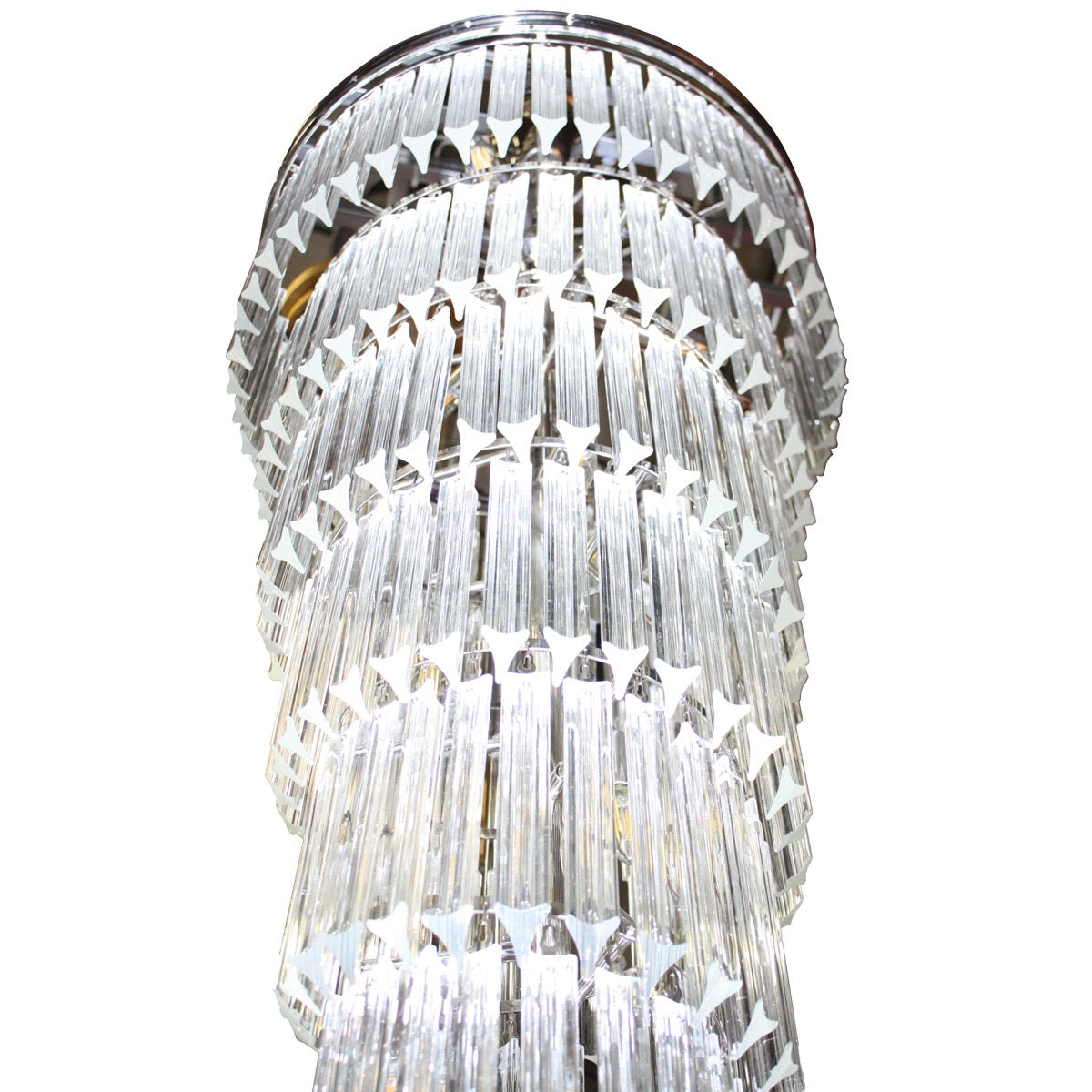 CGC SKYLAR Grande Crystal Spiral Chandelier