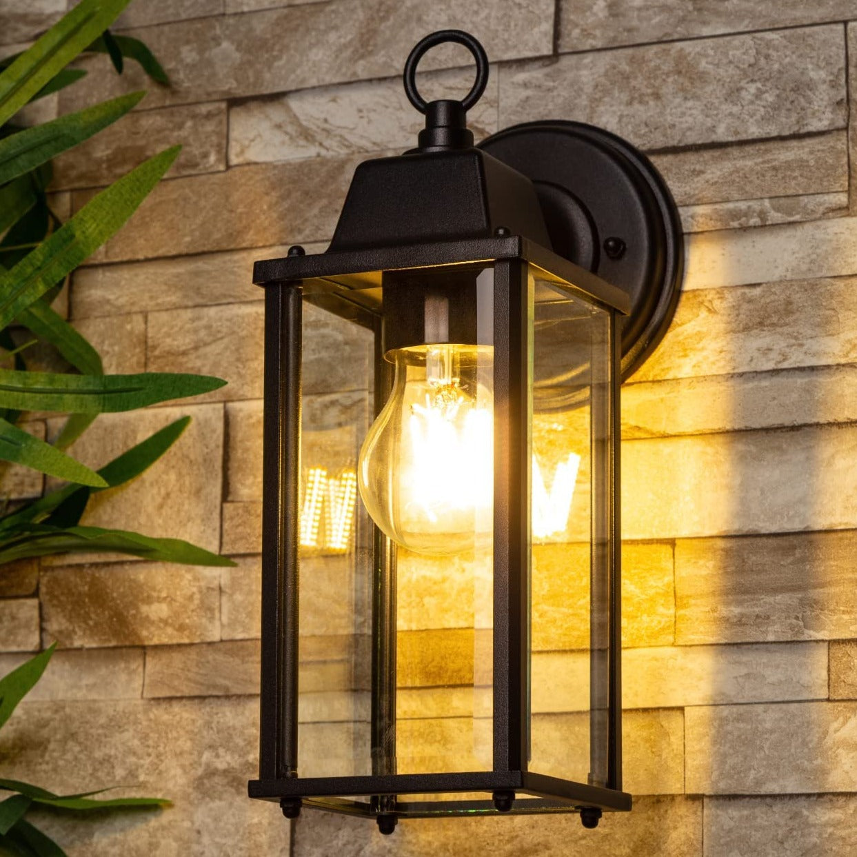 If you’re looking for a modern take on a traditional outdoor wall light, this glass coach wall light is perfect for adding style and protection for your home. This classic lantern light is designed with a contemporary twist, styled with a cuboid shape and fitted with glass windows that allow the light to shine effectively. 