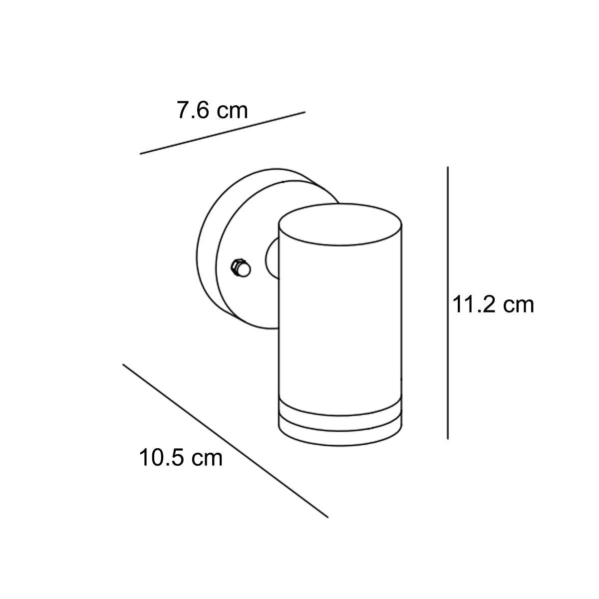 Our Jennifer dark grey outdoor wall mounted cylinder single spot outdoor light would look perfect in a modern or more traditional home design. Outside wall lights can provide atmospheric light in your garden, at the front door or on the terrace as well as a great security solution. It is designed for durability and longevity with its robust material producing a fully weatherproof and water resistant light fitting.