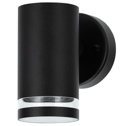 Our Jennifer black outdoor wall mounted cylinder outdoor light would look perfect in a modern or more traditional home design. Outside wall lights can provide atmospheric light in your garden, at the front door or on the terrace as well as a great security solution. It is designed for durability and longevity with its robust material producing a fully weatherproof and water resistant light fitting.