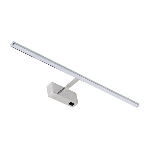 With our Mills LED over mirror wall light you can really give your bathroom or wall space the designer finish it deserves. With its modern chrome body and opal diffuser this light is sure to add style and class to your room. Can also look great as a wall light in hallways, over pictures and in kitchens. Mills is the perfect simple light to fix over a mirror