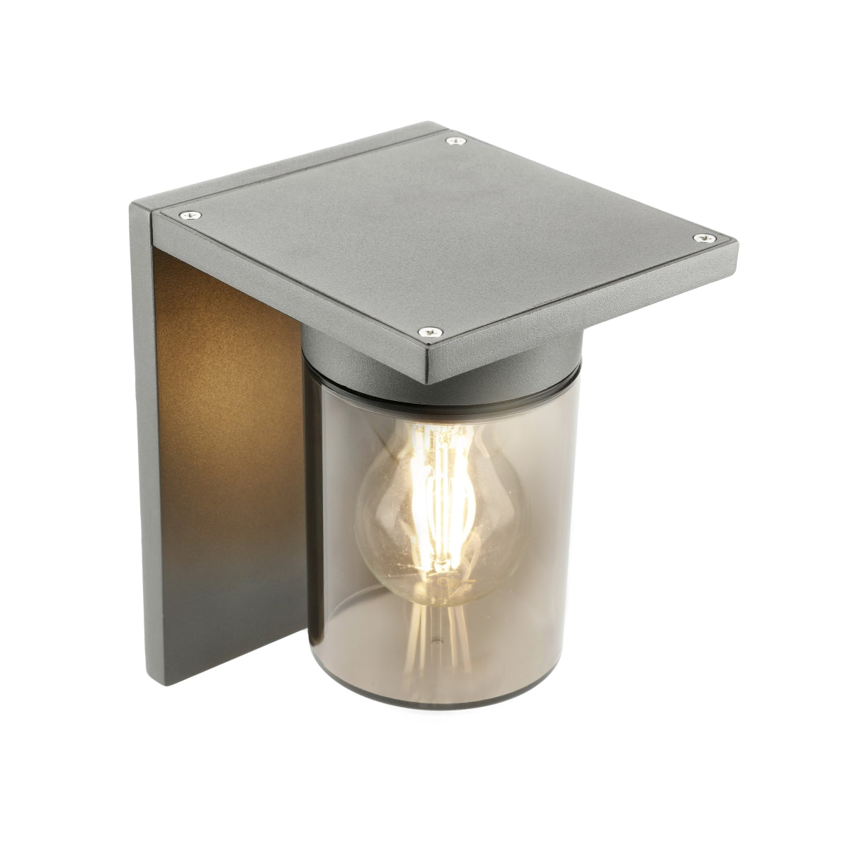 If you’re looking for a modern take on a traditional outdoor wall light, this&nbsp;anthracite wall light is perfect for adding style and protection for your home. This classic design with a contemporary twist, styled with a metal square shape and fitted with a smoked cylinder diffuser that allow the light to shine effectively