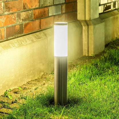 Our Aster 45 cm post light looks great in modern settings. The Aster post light has a simple round design and its stainless steel is complemented by an opal polycarbonate diffuser. This post light is perfect for any outdoor space wanting light and security such as gardens, driveways, workspaces, pubs and hotels.