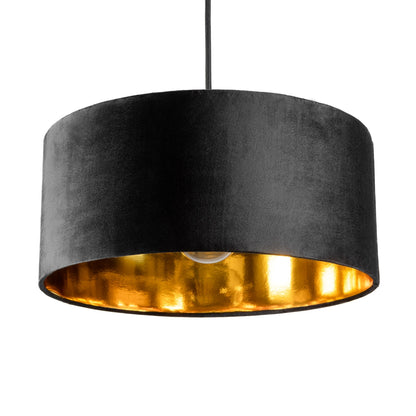 Our stunning oversized Milano Lamp shade offers a timeless update to any room. The outer is made from high-quality velvet and the lining is reflective gold for a stylish finish. It’s easy to install and will instantly transforms your ceiling fitting, table or floor lamp. Simply attach to an existing light fitting or lamp base for an instant glow up.