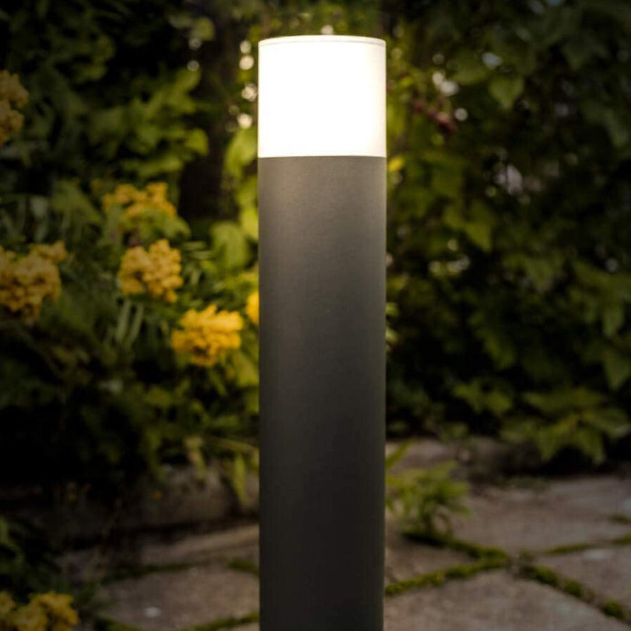 Our Cortez dark grey outdoor post light would look perfect in a modern or more traditional home design. Outside post lights can provide atmospheric light in your garden, at the front door or on the terrace as well as a great security solution. It is designed for durability and longevity with its robust material producing a fully weatherproof and water resistant light.