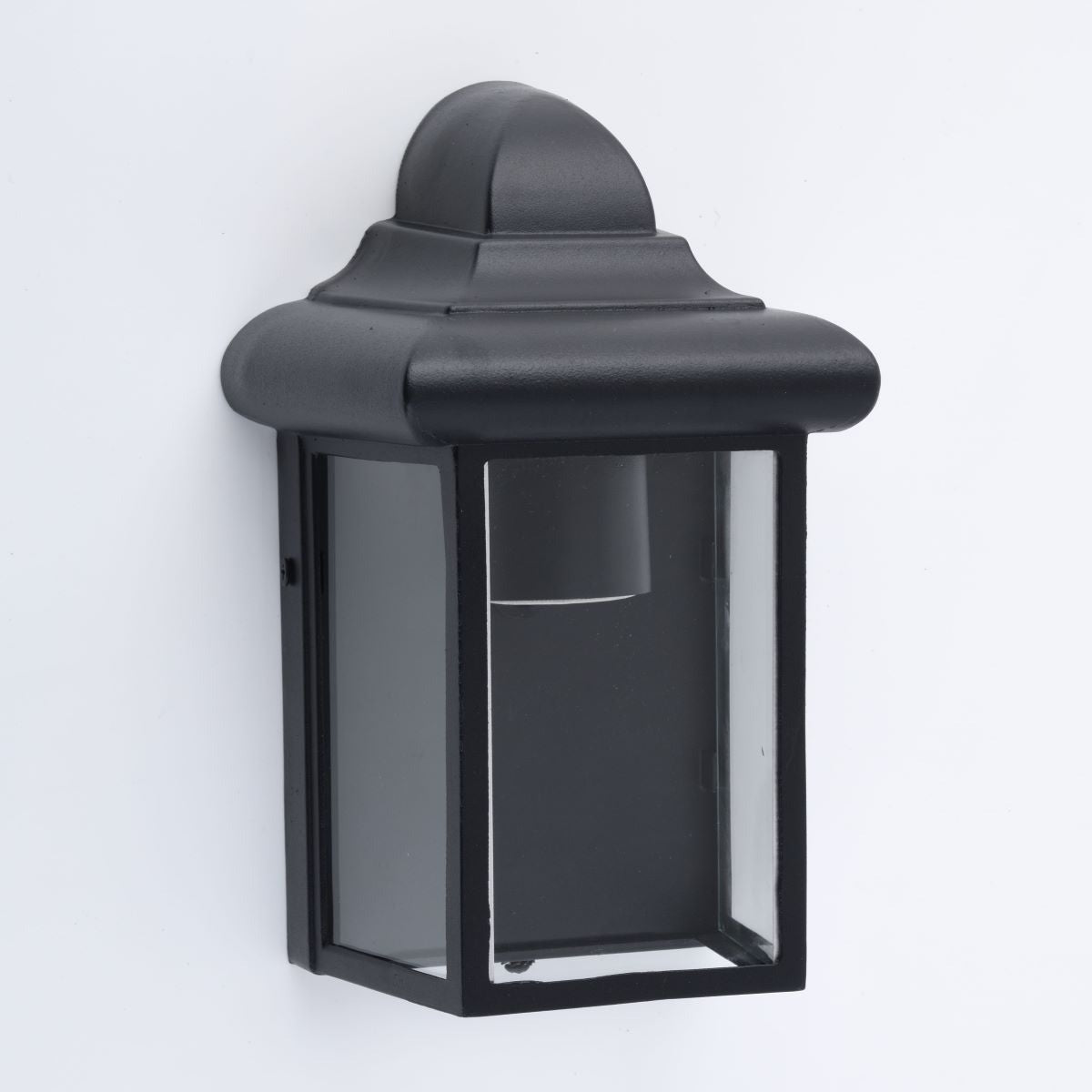 CGC CAMILA Black Outdoor Wall Lantern Clear Diffuser