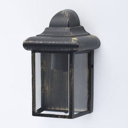 CGC CAMILA Antique Bronze Outdoor Wall Lantern Clear Diffuser