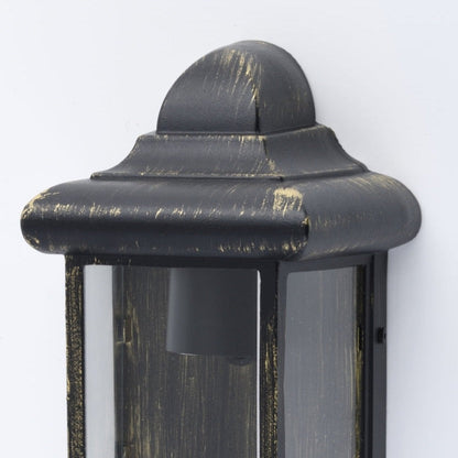 CGC CAMILA Antique Bronze Outdoor Wall Lantern Clear Diffuser