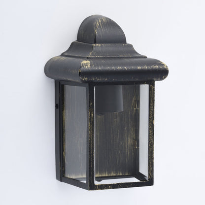 CGC CAMILA Antique Bronze Outdoor Wall Lantern Clear Diffuser