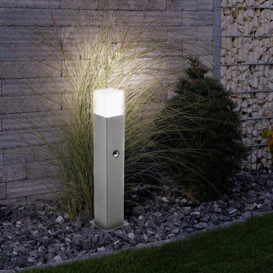 Our Amara dark grey outdoor square post light would look perfect in a modern or more traditional garden design. Outside post lights can provide atmospheric light in your garden, at the front door or on the terrace as well as a great security solution. It is designed for durability and longevity with its robust material producing a fully weatherproof and water resistant light fitting. Use an LED bulb to make this fitting energy efficient. This post light comes with a built in PIR sensor.