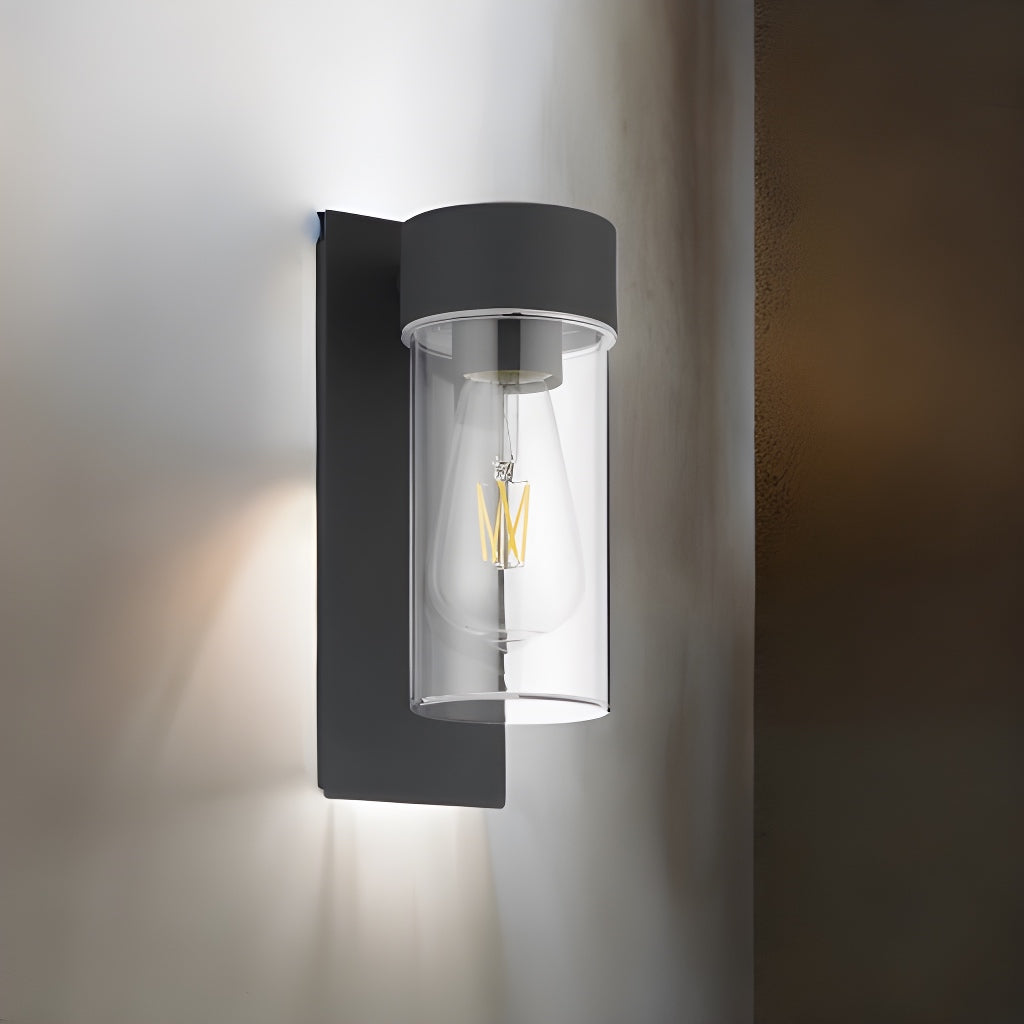 If you’re looking for a modern take on a traditional outdoor wall light, this anthracite wall light is perfect for adding style and protection for your home. This classic design with a contemporary twist, styled with a metal square backplate and fitted with a clear cylinder diffuser that allow the light to shine effectively.