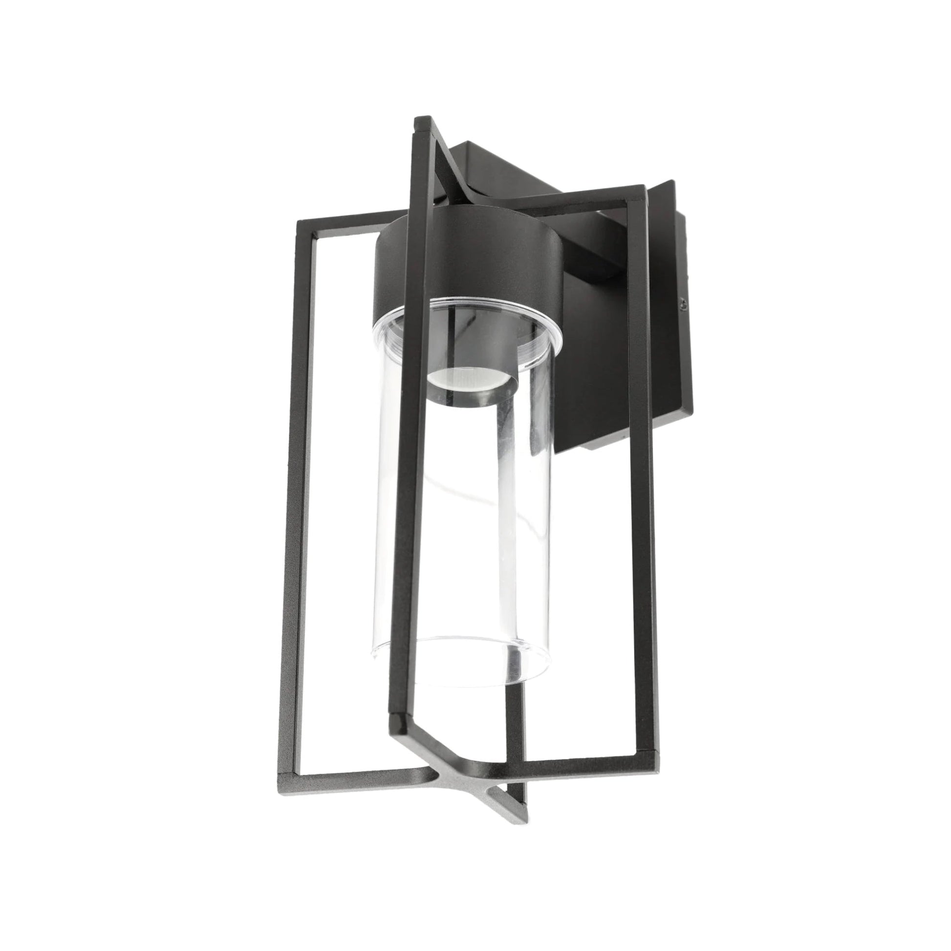 If you’re looking for a modern take on a traditional outdoor wall light, this black lantern wall light with clear diffuser is perfect for adding style and protection for your home. This classic design with a contemporary twist, styled with a metal lantern shape and fitted with a cylinder diffuser that allows the light to shine effectively