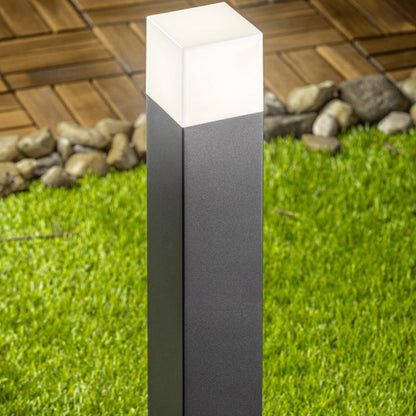 Our Amara dark grey outdoor square post light would look perfect in a modern or more traditional garden design. Outside wall lights can provide atmospheric light in your garden, at the front door or on the terrace as well as a great security solution. It is designed for durability and longevity with its robust material producing a fully weatherproof and water resistant light fitting. Use an LED bulb to make this fitting energy efficient.