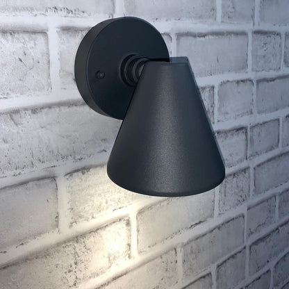 CGC MOLLY Dark Grey Cone Outdoor Wall Light