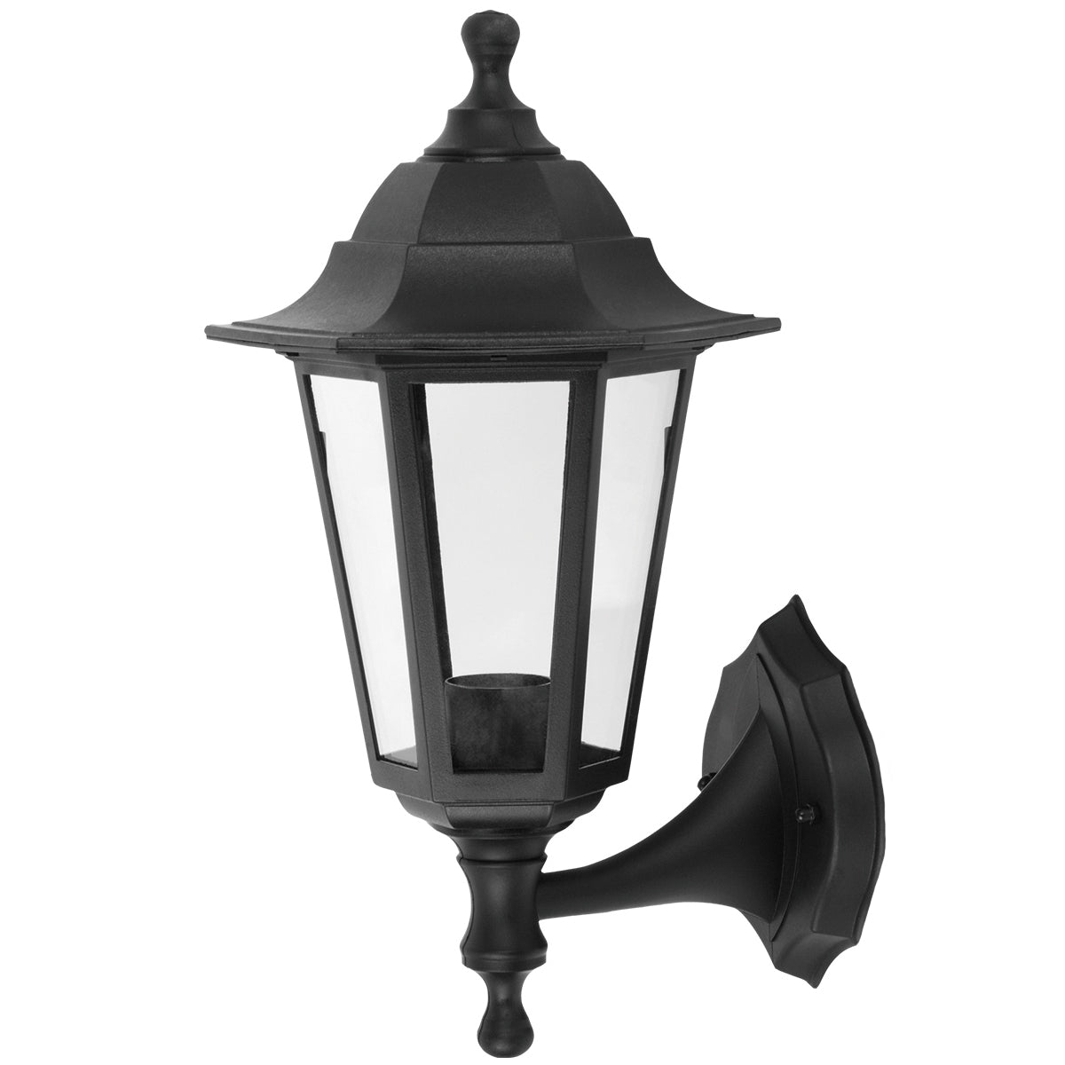 CGC YASMIN Black Outdoor Traditional Lantern Style Wall Light