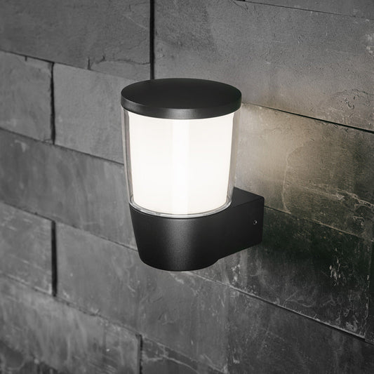 Our Toro wall light looks great in modern and traditional spaces. Our wall light has a simple round design, and its aluminium body is complemented by an opal diffuser. This wall light is perfect for any outdoor space requiring light and security such as gardens, driveways, doorways work spaces, pubs and hotels.