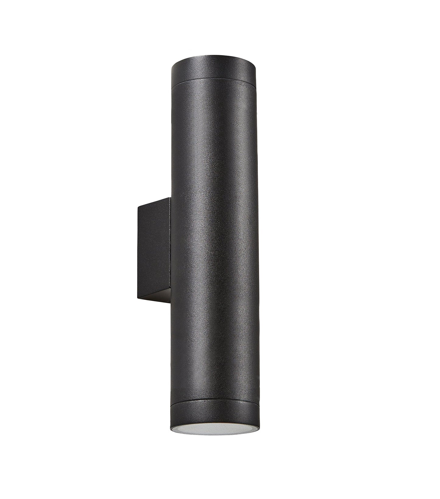 Our Lucas black extra long outdoor wall mounted up and down cylinder outdoor light would look perfect in a modern or more traditional home design. Outside wall lights can provide atmospheric light in your garden, at the front door or on the terrace as well as a great security solution. It is designed for durability and longevity with its robust material producing a fully weatherproof and water resistant light fitting.